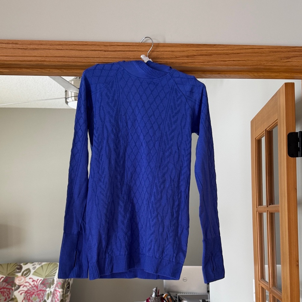 lululemon athletica Royal Blue Textured Hoodie